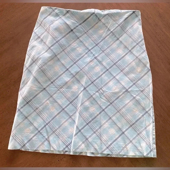 Brooks Brothers Stretch Cotton Classic‎ Preppy Sporty Skirt Blues Women’s 6 EUC - Picture 2 of 7